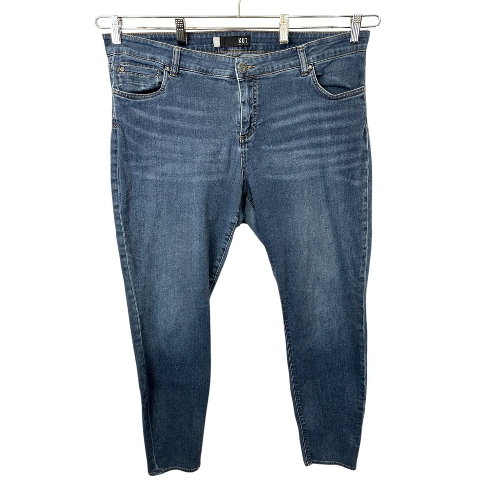 Kut from the Kloth Plus Size 18W Jeans Diana Skinny Dark Wash Blue Mid Rise 785‎